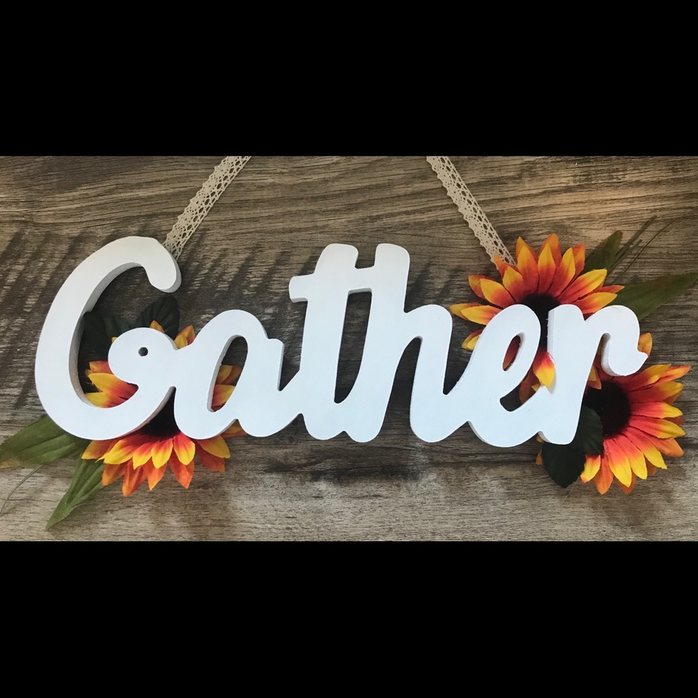 Handmade Gather Sign